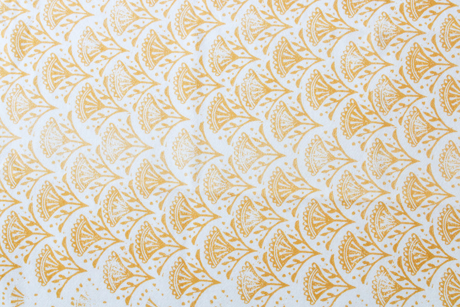 Goldenrod Floral Tea Towel